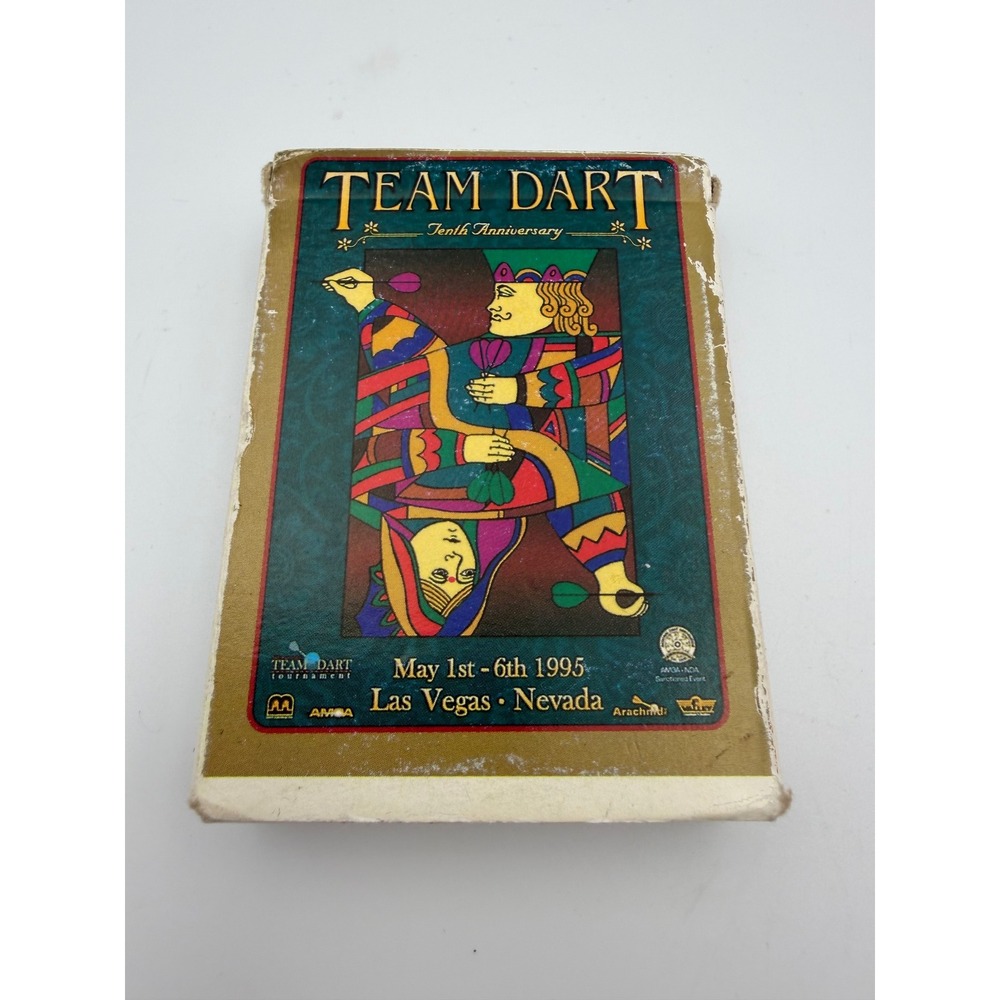 Vintage 1995 Team Dart 10th Anniversary Las Vegas Tournament Playing Cards